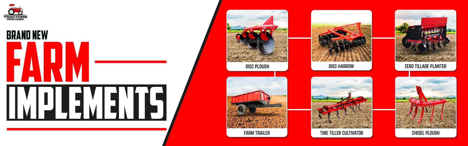 farm implements for sale in Africa by tractors provider